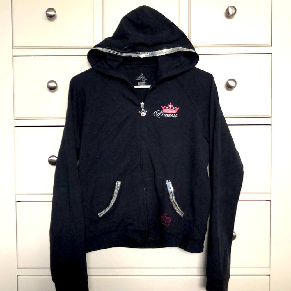 Disneyland Disney Princess Black Blingy Hoodie 👑